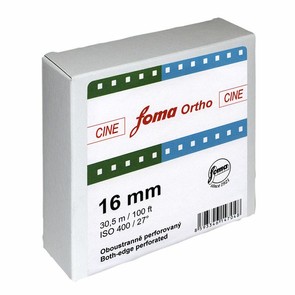 Кинопленка Foma Cine 400 Ortho 16mm, катушка 30.5 м, двусторонняя перфорация