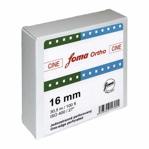 Кинопленка Foma Cine 400 Ortho 16mm, катушка 30.5 м, односторонняя перфорация