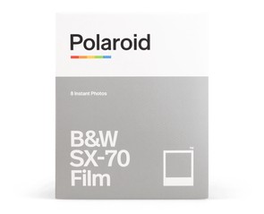 Кассета Polaroid Originals B&W c белой рамкой для Polaroid SX-70
