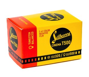 Фотопленка Silberra Cinema T500 C-41 ISO 320, 135/24, цветная негативная