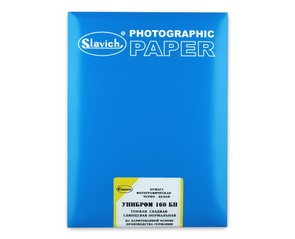 Фотобумага Славич "Унибром 160 БП" 10х15 / 25 л., тонкая, гладкая, глянцевая, нормальная